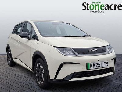 White New 2025 BYD Dolphin Active Hatchback | £19,495 (Fair price)
