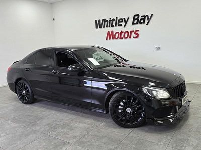 Black Used 2017 Mercedes C220 AMG line Sedan | £13,490 (Fair price)