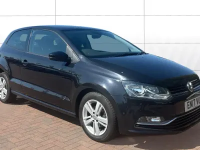 Used VW Polo Edition 90 HP (66 kW) 2017 Black Hatchback
