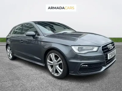Begagnad Audi A3 S-Line 150 HK (110 kW) 2015 Grå Halvkombi