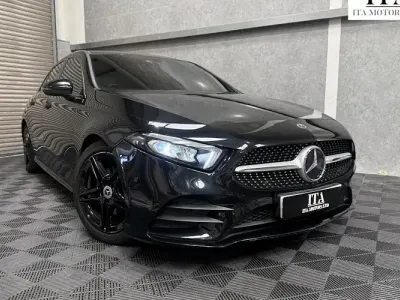Used Mercedes A200 AMG line 163 HP (119 kW) 2018 Black Hatchback