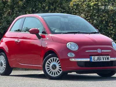 Used Fiat 500 Lounge 69 HP (50 kW) 2011 Red Hatchback