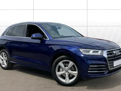 Used Audi Q5 S-Line 190 HP (139 kW) 2018 Blue SUV