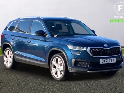 Used Skoda Kodiaq SportLine 150 HP (110 kW) 2021 Blue SUV