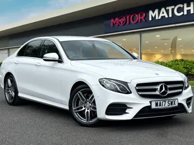 Used Mercedes E220 AMG line 2017 White Sedan