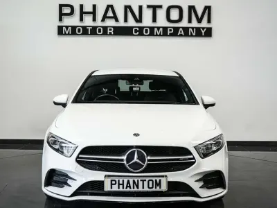 Begagnad Mercedes A35 AMG Premium 306 HK (225 kW) 2019 Vit Sedan