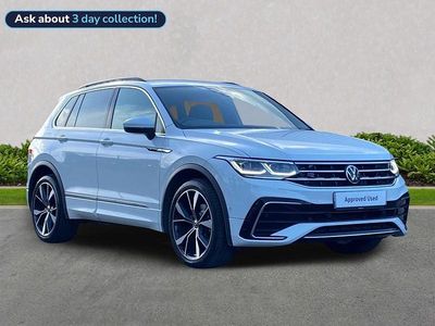 White Used 2022 VW Tiguan R-line SUV | £26,698 (Fair price)