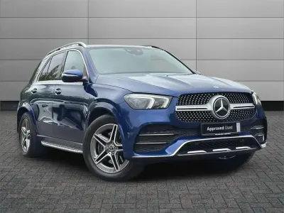Used Mercedes GLE300 AMG line 241 HP (177 kW) 2020 Blue SUV