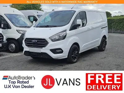 Used Ford Transit Custom Limited 130 HP (95 kW) 2022 Frozen white (solid paint) Van