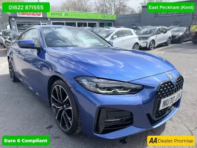 Begagnad BMW 420 M Sport 2021 Blå Sportkupé