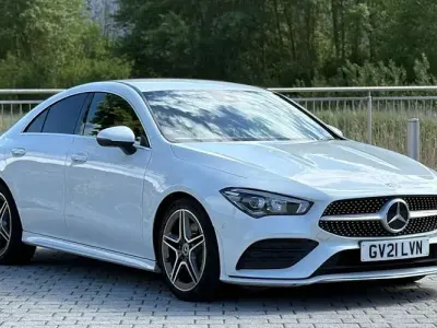 Used Mercedes CLA220 AMG line 190 HP (139 kW) 2021 White Sedan