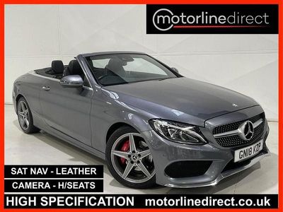 Grey Used 2018 Mercedes C220 AMG line Cabriolet | £12,990 (Good price)