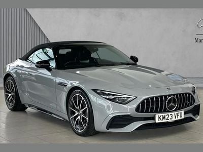 Used Mercedes SL43 AMG Premium 381 HP (280 kW) 2023 Manufaktur alpine grey solid  Cabriolet