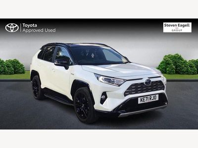 White/black Used 2021 Toyota RAV4 Estate | £32,856 (Expensive)