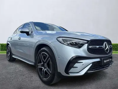 Used Mercedes GLC300e AMG line 2023 Silver Coupe