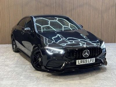 Used Mercedes CLA200 AMG line 163 HP (119 kW) 2019 Black Coupe