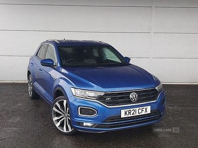 Used VW T-Roc R-line 150 HP (110 kW) 2021 Blue SUV