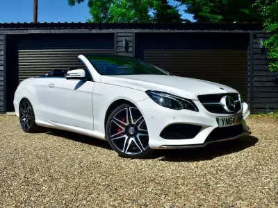 Used Mercedes E400 AMG line 2014 White Cabriolet