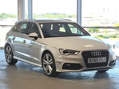 Used Audi A3 S-Line 184 HP (135 kW) 2016 White Hatchback