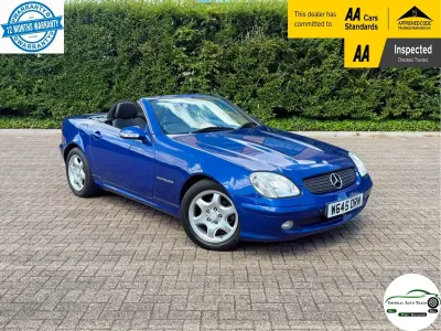 Used Mercedes SLK230 197 HP (144 kW) 2000 Blue Cabriolet