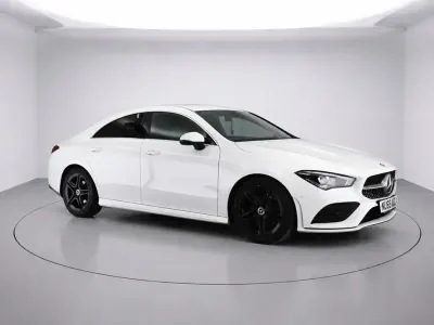 Used Mercedes CLA200 AMG line 163 HP (119 kW) 2019 White Coupe