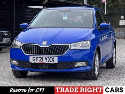 Used Skoda Fabia SE 60 HP (44 kW) 2021 Blue Hatchback