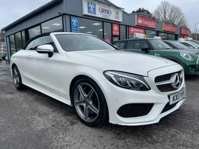 Second-hand Mercedes C300 AMG Line Premium Plus 245 CP (180 kW) 2017 Alb Cabrio