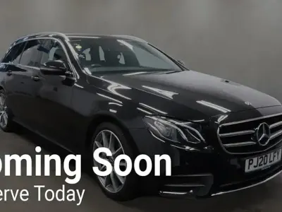 Used Mercedes E350 AMG line 286 HP (210 kW) 2019 Black Estate