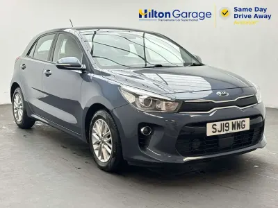 Used Kia Rio 83 HP (61 kW) 2019 Blue Hatchback