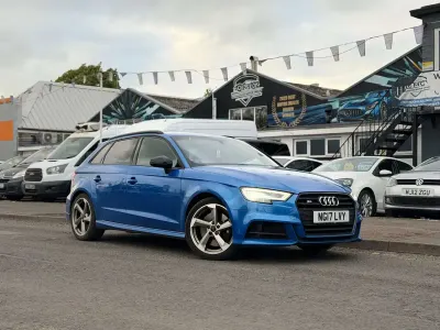 Begagnad Audi S3 Sportback Black Edition 310 HK (228 kW) 2017 Blå Halvkombi