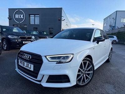 White Used 2018 Audi A3 Sportback Black Edition Hatchback | £14,350 (Fair price)
