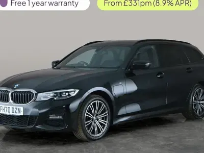 Used BMW 330e M Sport 292 HP (214 kW) 2021 Black Estate