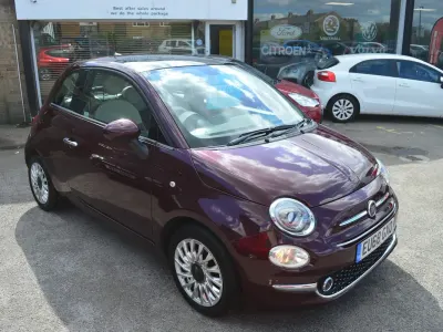 Used Fiat 500 Lounge 69 HP (50 kW) 2018 Red Hatchback