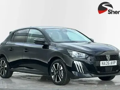 Ny Peugeot 208 Allure 100 HK (73 kW) 2026 Svart Halvkombi