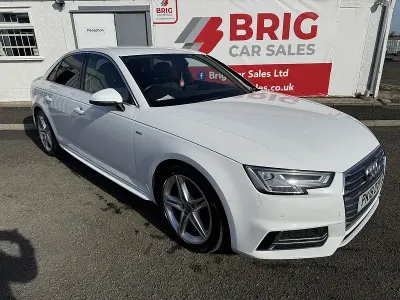 Used Audi A4 S-Line 150 HP (110 kW) 2018 White Sedan