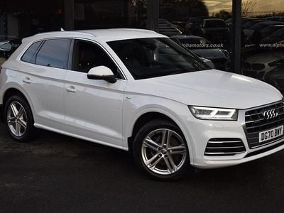 Glacier white Used 2020 Audi Q5 S-Line SUV | £20,990 (Super price)