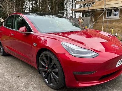 Used Tesla Model 3 Performance 82 kW (112 HP) 2020 Red Sedan