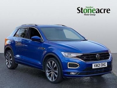 Blue Used 2021 VW T-Roc R-line SUV | £21,700 (Good price)