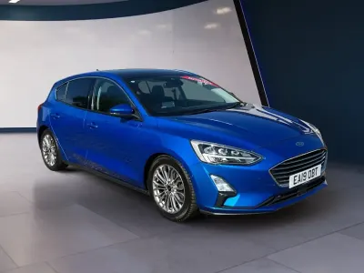 Begagnad Ford Focus Titanium X 150 HK (110 kW) 2019 Blå Halvkombi
