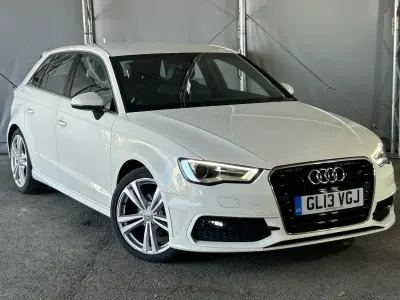 Used Audi A3 Sportback S-Line 2013 White Hatchback