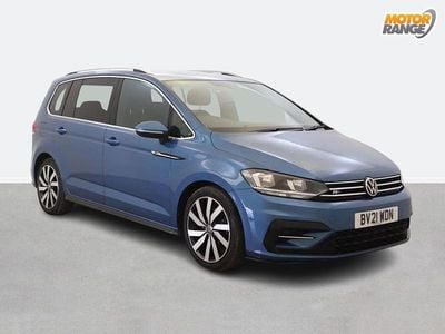Used VW Touran R-line 150 HP (110 kW) 2021 Blue MPV