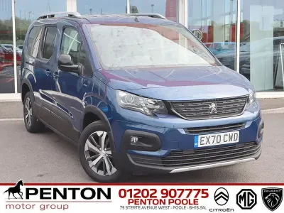 Used Peugeot Rifter GT-line 130 HP (95 kW) 2020 Blue MPV