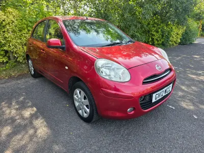 Used Nissan Micra Acenta 98 HP (72 kW) 2012 Red Hatchback