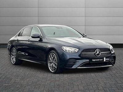 Used Mercedes E400 AMG Line Premium 334 HP (245 kW) 2023 Blue Sedan