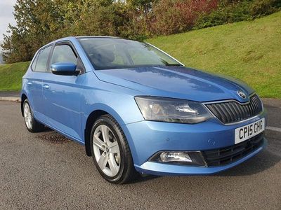 Used Skoda Fabia SE L 2015 Blue Hatchback