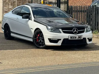 Used Mercedes C63 AMG Edition 507 HP (372 kW) 2014 White Coupe