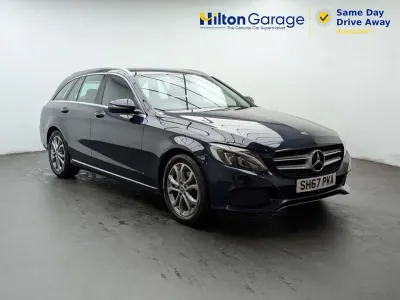 Usado Mercedes C220 2017 Azul Carrinha
