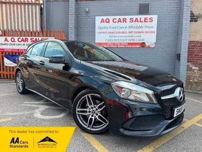 Used Mercedes A200 AMG line 136 HP (100 kW) 2018 Black Hatchback