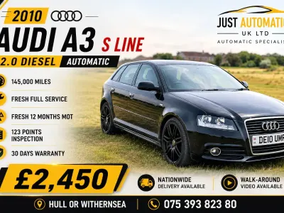 Used Audi A3 S-Line 2010 Black Hatchback