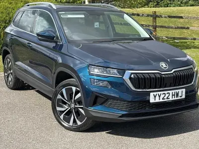 Used Skoda Karoq SE L 150 HP (110 kW) 2022 Petrol blue metallic SUV